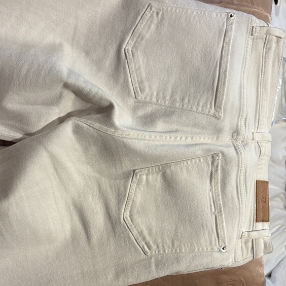 7 For All Mankind White Wide Leg Jeans - Picture 9 of 9